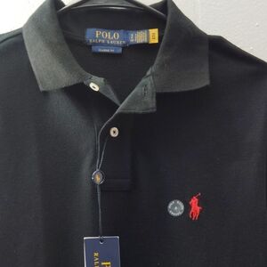 Polo by Ralph Lauren Black Polo Shirt with Iconic Logo